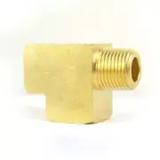(5) Brass Pipe Street Tee Fitting 1/8" NPT Air Water Fuel thread - FST22RT-5PK