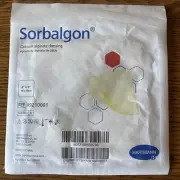 Calcium Alginate Dressing Sorbalgon Hartmann 4" X 4" 14 dressings Ref 49210001