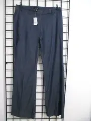 "NEW" WHITE HOUSE BLACK MARKET SIZE 10R==DARK BLUE / FLARED PANTS