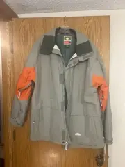 NWT Mens Burton Snowboard Jacket L Grey Cloud Ca #26902