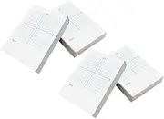 KALLORY Math Notebooks Precision Grid Lines 4pcs Coordinate Graph Sheets Math Drawing Paper Dual-Sided for School