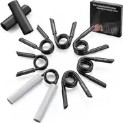 7 In 1 Aluminum Metal Grip Strength Trainer Set With Adjustable Resistance Wrist Finger And Arm Exercisei50lb 350Lbi Resistance Trainers