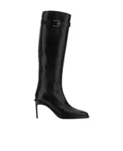 Ann Demeulemeester Pointed-Toe Buckle-Detailed Boots 36,37,40 Black