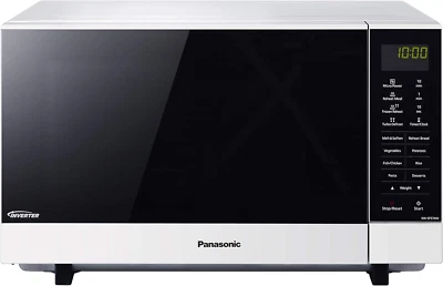 Panasonic 27L 1000W Flatbed Inverter Microwave Oven, White (NN-SF564WQPQ)