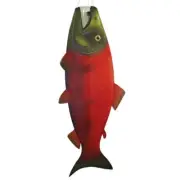 48" Large SOCKEYE SALMON Fish Windsock wind garden décor – In the Breeze 5118