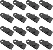 16PCS Tarp Clips Heavy Duty Lock Grip, Plastic Canvas Trap Clamps, Thumb Screw Tarp Clamps Strong for Outdoor Camping, Swimming Pool Covers, Boat Canopies, Car Cover, Awning Clamp