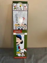Peanuts Window Clings Christmas Snoopy, Charlie, Lucy, Linus + 11 inch tall NEW