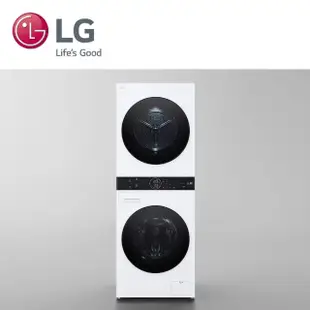 【LG 樂金】LG WashTower AI智控洗乾衣機 冰瓷白｜洗衣13公斤+乾衣10公斤(WD-S1310W)