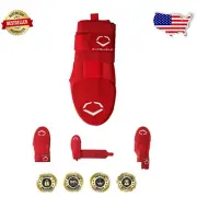 Protective Right-Hand Baseball Catcher Glove with Elastic Compression Strap