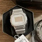 Rare Casio G-Shock Mat Metallic Series Silver Men's Watch DW-5600SG-7ER