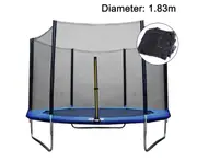 Replacement Trampoline Safety Net Enclosure,Replacement Net for Trampoline Ø 183cm, Garden Trampoline Replacement Net for 6 Poles