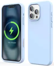 Tough On Strong Liquid Silicone Phone Case with Magsafe for iPhone 16 Pro Max - Blue