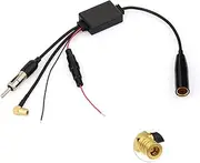 Eightwood DAB Antenna DAB Splitter SMB Adapter AM/FM Antenna Signal Booster for Car Radio TechniSat Pioneer Sony Kenwood Alpine Multi-Way