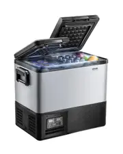 Portable Car Refrigerator Freezer Compressor 45L Dual Zone for Car Home