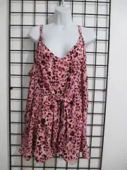 "NEW" TORRID / ORG $45.50 SIZE 4 / 26== PINK ANIMAL PRINT /TIE FRONT BLOUSE