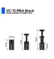 Graphics Card Holder Steady Adjustable Telescopic Aluminum Black Mini 26-50mm