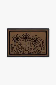 Dancing Daisy Doormat by Keith Haring