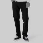 Dockers Men's Black Straight-Fit Comfort Knit Jean-Cut Pants Size 34W 34L