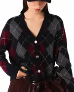 Maje Wool Rhinestone Cardigan