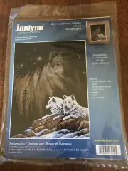 Janlynn Northern Lights Cross Stitch Kit 11"x14" Wolves #013-244 2001 Embroider