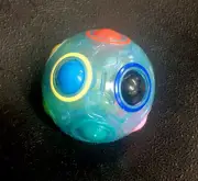 Football Fidget Cube Rainbow Magic Puzzle Cube Kid Toy Brain Stress Relief 3+
