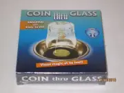 Coin Thru Glass Magic Trick - Close Up, Coin Magic Illusion, Penetration Trick