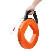 30/70Mx4mm Fiberglass Cable Puller Fish Tape Wire Reel Snake Conduit Duct Rodder