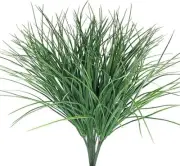8pcs Artificial Fake Grass Plants Flowers Faux Plastic Wheat Grass Outdoor UV