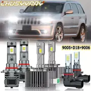 Para FOR Jeep Grand Cherokee 2009-2013 Faro LED + Luz antiniebla 6x Bombillas