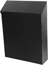 NUOBESTY Wall Mounted Mailbox Durable Outdoor Suggestion Box with Lock Elegant Design for Home and Office Weather Resistant for Residential Use