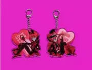 2/pcs Alastor Lucifer Acrylic Pendant Key Chain Key Ring Anime Gift