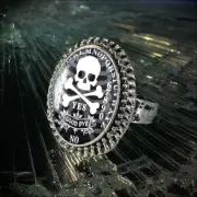 Skull Ouija Board Gothic Horror Adjustable Handmade Ring