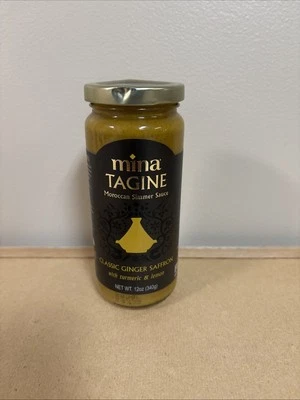 Mina Tagine Moroccan Chicken Simmer Sauce 12 oz - Classic Ginger Saffron Made...