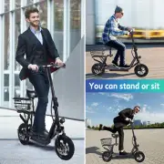 Electric Scooter 1200W 50KM/H 12 inch 50km Foldable Travel Adult e Bike w/Seat
