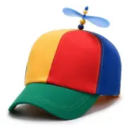 Rainbow Bamboo Dragonfly Baseball Cap Sun Hat Funny Helicopter Propeller Adve...
