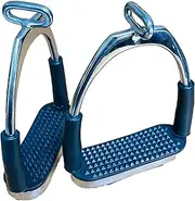 Offset Flexible Polish Silver Safety Stirrups Bending Iron Horse Riding S/Steel English Stirrups
