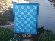Handmade patchwork quilt. Kids/baby quilt. Bluey (#189)