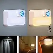 LED Motion Sensor Night Light, Indoor LED Night Read Light Battery Operated Night Light Motion Sensor Light Indoor for Bedroom, Kitchen, Stairs, Hallway, Offic