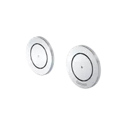 Caroma Satin Chrome Invisi Series II Round Dual Flush Buttons