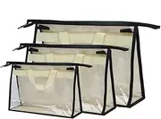 [COLLBATH] 3pcs Pvc Hanging Storage Bag Purse Organizer Handbag Bag Organizer for Tote