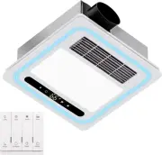 4 in 1 Bathroom Exhaust Fan with Light, 190 CFM Bathroom Exhaust Fan with Heater