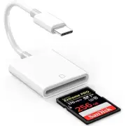 USB C SD Card Reader, USB 3.0 High Speed to SD Card Adapter for iPhone 15/16 ...