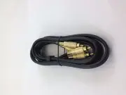 1 PIECE - 2 RCA MALE TO 2 RCA MALE 6FT CABLE - STEREO - GOLD-PLATED # Z109006