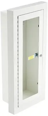 Kidde Semi-Recessed 10-Pound Fire Extinguisher Cabinet with Lock | Model 468047