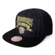 【Mitchell & Ness】NBA Dem Stripes Snapback HWC 經典平帽沿 勇士(Snapback 經典平帽沿 棒球帽)