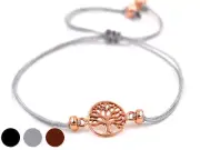 Celtic Tree of Life Silver Bracelet Rose Gold Plated Gothic Jewelry - New