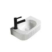 450*270*115mm Infinity Gloss White Wall Hung Ceramic Above Counter Basin