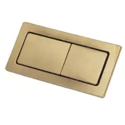 89*44mm Fienza Urban Brass Universal Rectangular Flush Buttons For Back To Wall Toilet Suites