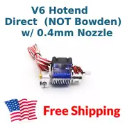 24V V6 J-head DIRECT Drive Hotend Kit 1.75 mm 24V Extruder Free US Shipping