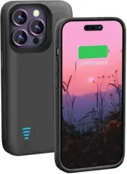 5000mAh Charging Cover For iPhone 14 Pro Max Power Bank Battery Charger Case